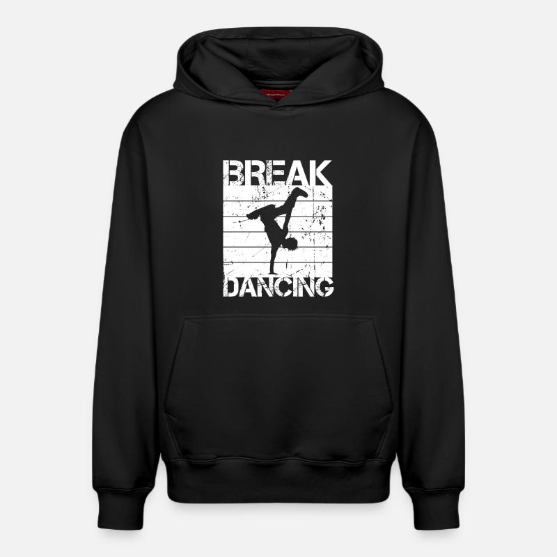 Breakdance - Sweat à capuche unisexe décontracté en coton biologique – de SPREAD - noir