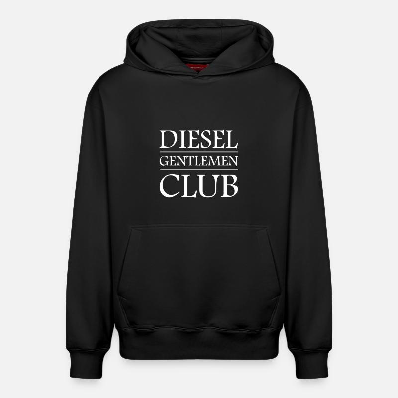Diesel et déplacement - Sweat à capuche unisexe décontracté en coton biologique – de SPREAD - noir