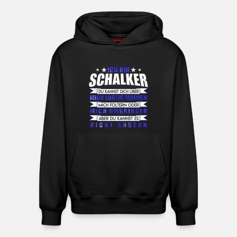 Ich bin Schalker | Fan Design Geschenkidee - Relaxed Unisex Organic Hoodie – von SPREAD - Schwarz