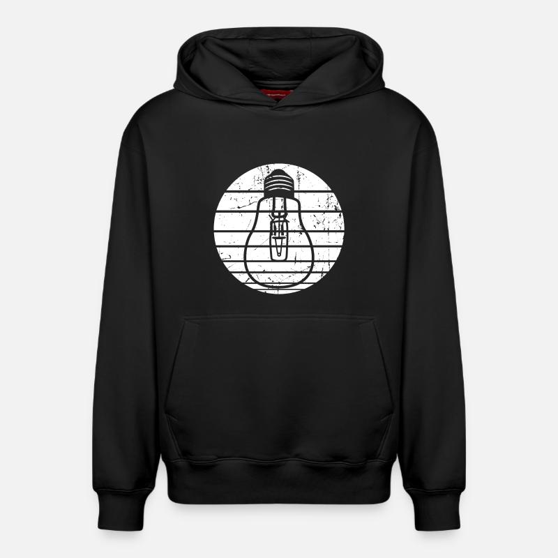 Lampe - Sweat à capuche unisexe décontracté en coton biologique – de SPREAD - noir