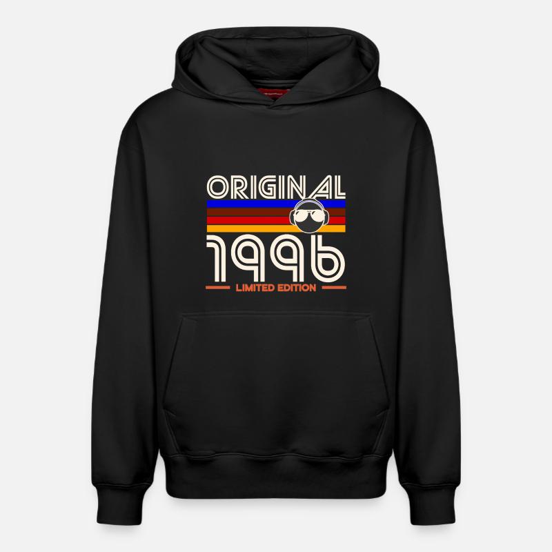 Original 1996 Edition limitée - Sweat à capuche unisexe décontracté en coton biologique – de SPREAD - noir