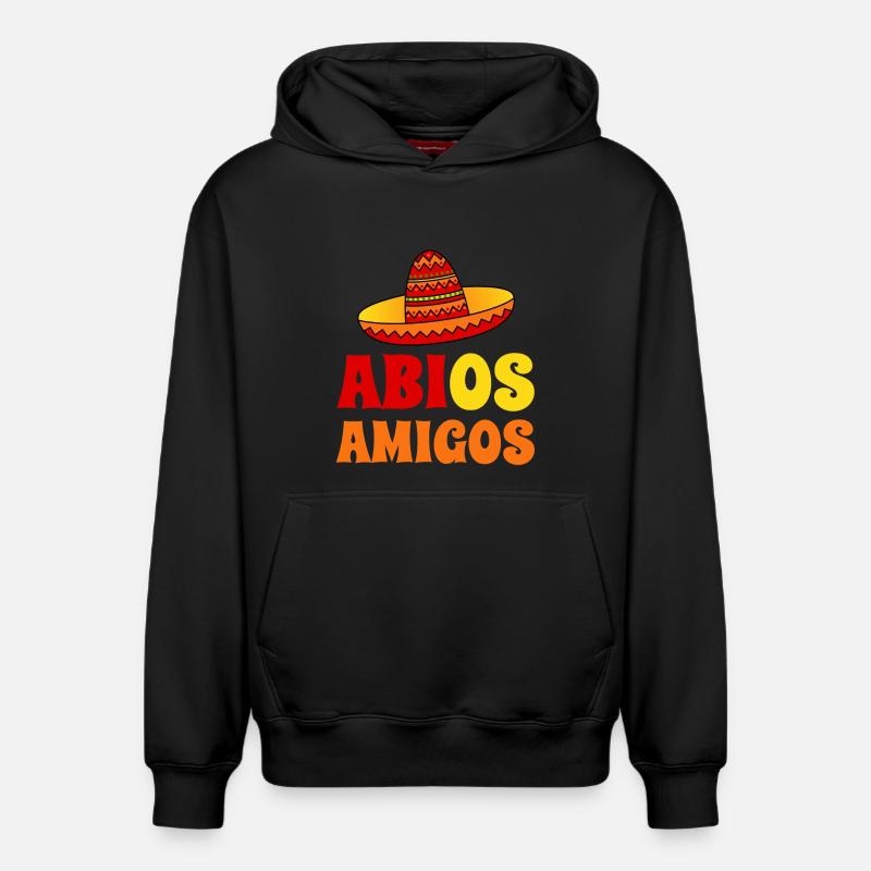 Abitur Abi - Abios Amigos - Sweat à capuche unisexe décontracté en coton biologique – de SPREAD - noir