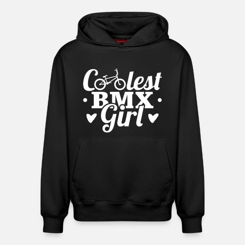 BMX Filles - Sweat à capuche unisexe décontracté en coton biologique – de SPREAD - noir