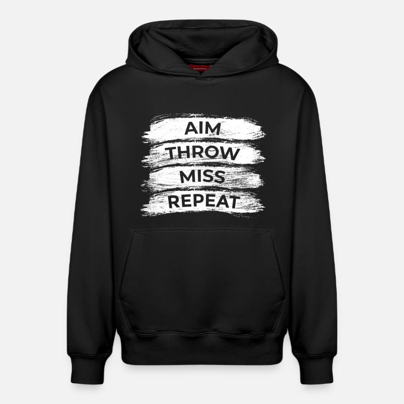 Techniques de fléchettes - Sweat à capuche unisexe décontracté en coton biologique – de SPREAD - noir