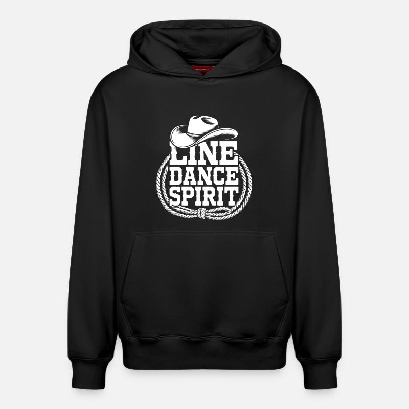 Line Dance Style - Relaxed Unisex Organic Hoodie – von SPREAD - Schwarz
