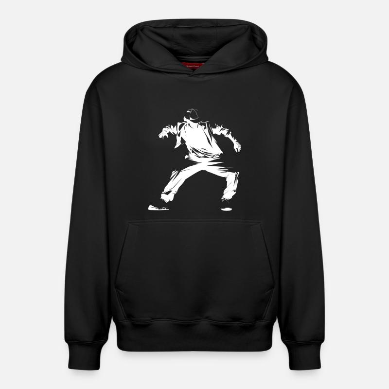 Graphismes Breakdancer - Sweat à capuche unisexe décontracté en coton biologique – de SPREAD - noir