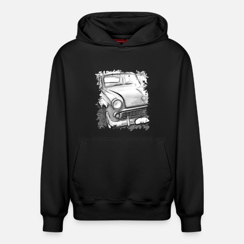 Moskvitch - Sweat à capuche unisexe décontracté en coton biologique – de SPREAD - noir
