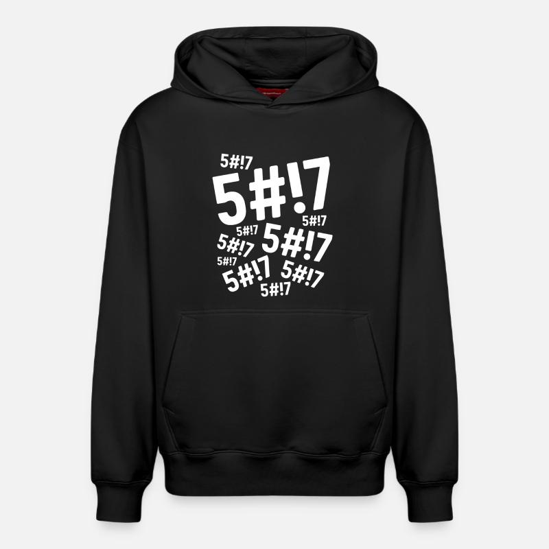 Merde Merde - Sweat à capuche unisexe décontracté en coton biologique – de SPREAD - noir