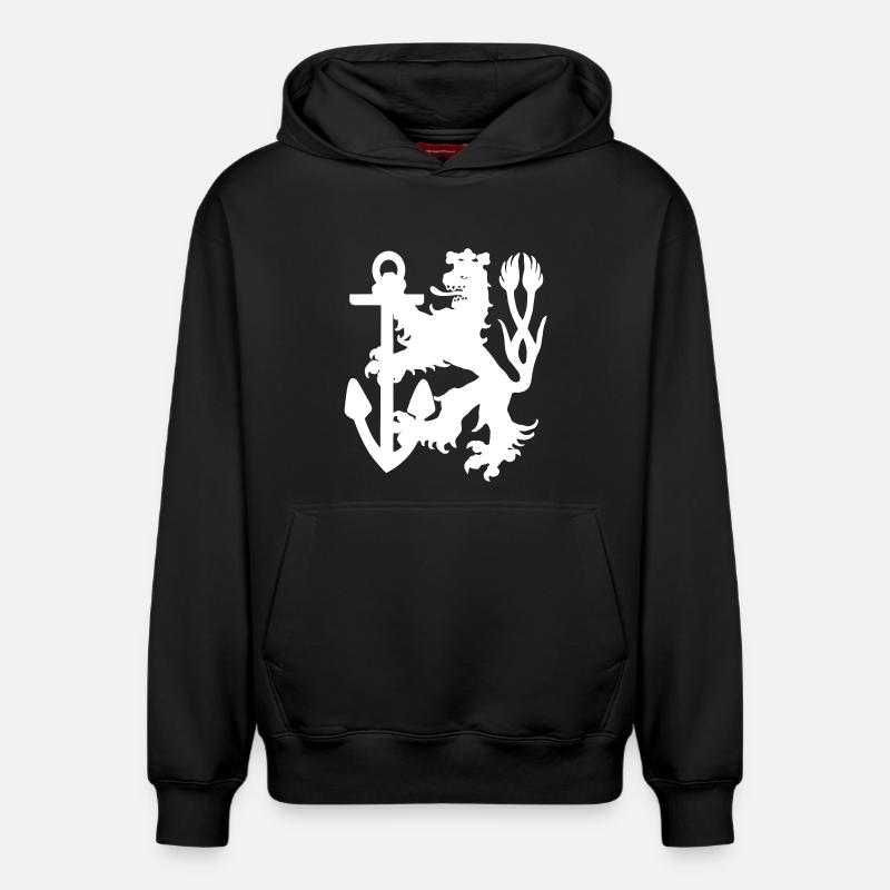 Düsseldorf - Düsseldorf Lion - Sweat à capuche unisexe décontracté en coton biologique – de SPREAD - noir