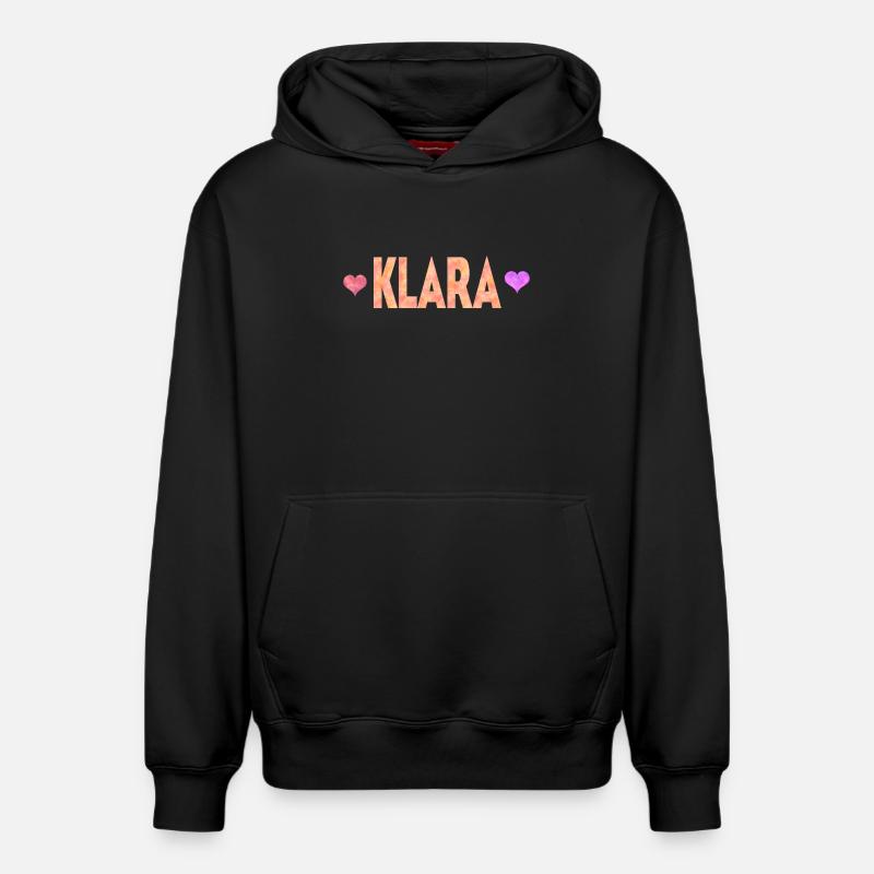 Klara - Sweat à capuche unisexe décontracté en coton biologique – de SPREAD - noir