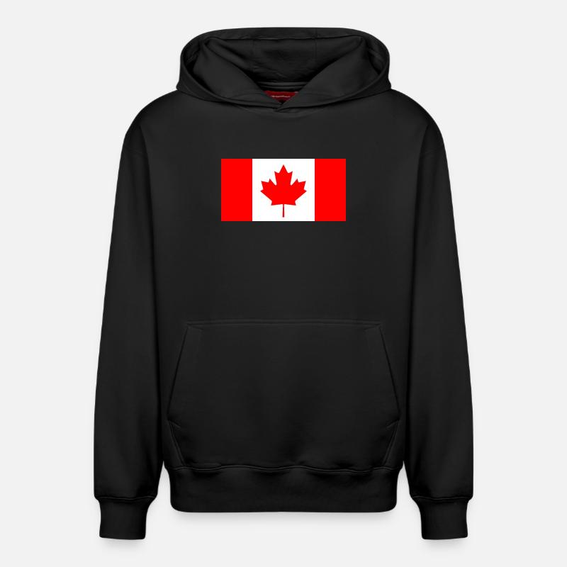 Canada - Sweat à capuche unisexe décontracté en coton biologique – de SPREAD - noir