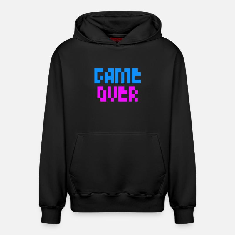 Jeu terminé - Sweat à capuche unisexe décontracté en coton biologique – de SPREAD - noir