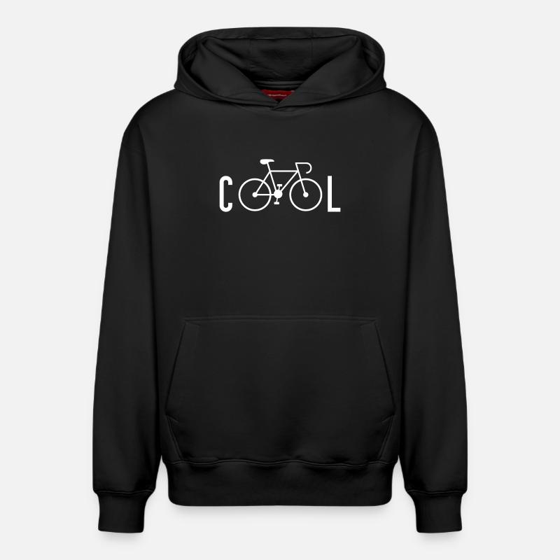 Le vélo c'est cool - Sweat à capuche unisexe décontracté en coton biologique – de SPREAD - noir