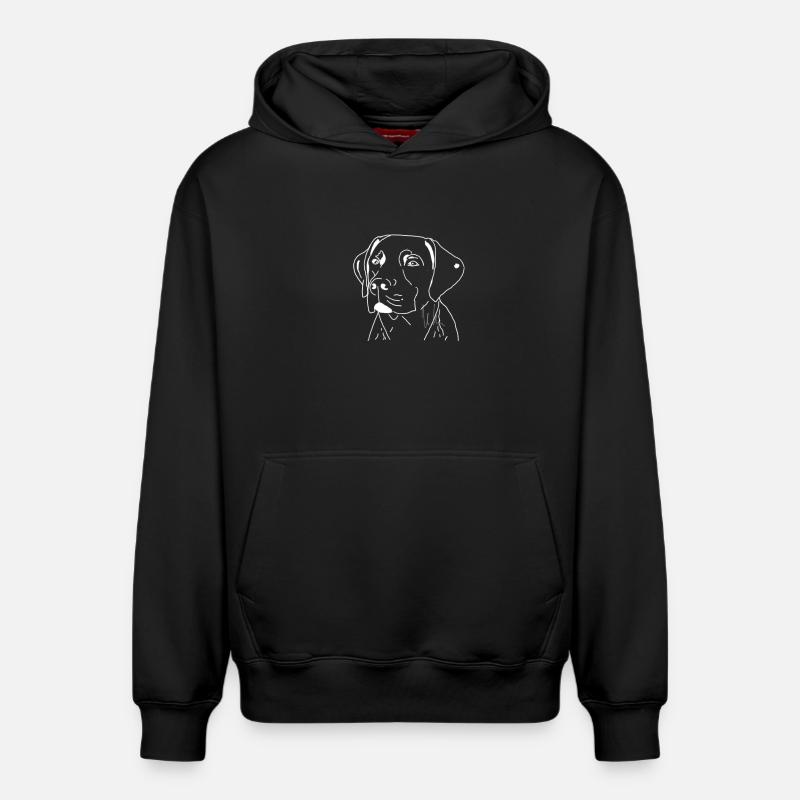 Labrador - Sweat à capuche unisexe décontracté en coton biologique – de SPREAD - noir