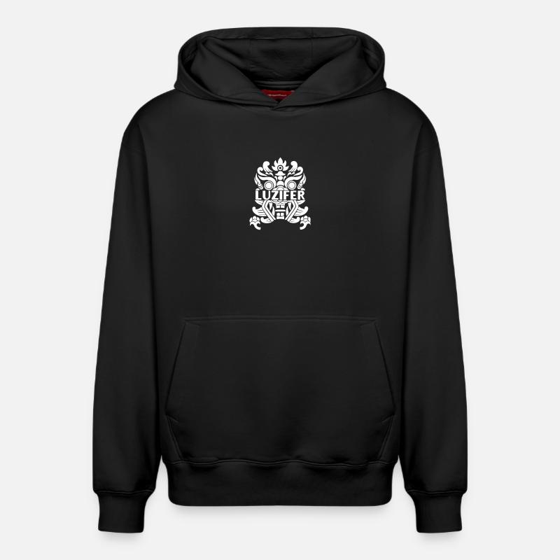 lucifer - Sweat à capuche unisexe décontracté en coton biologique – de SPREAD - noir