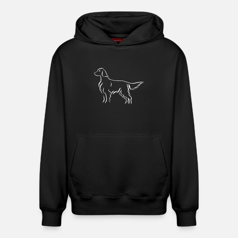 Setter debout - Sweat à capuche unisexe décontracté en coton biologique – de SPREAD - noir