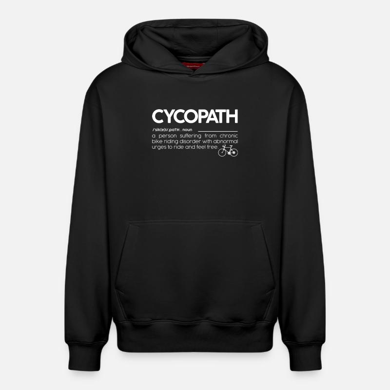 Cyclopath : Obsession sans manège - Sweat à capuche unisexe décontracté en coton biologique – de SPREAD - noir