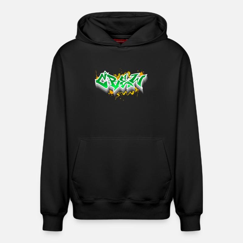 Équipage - Sweat à capuche unisexe décontracté en coton biologique – de SPREAD - noir