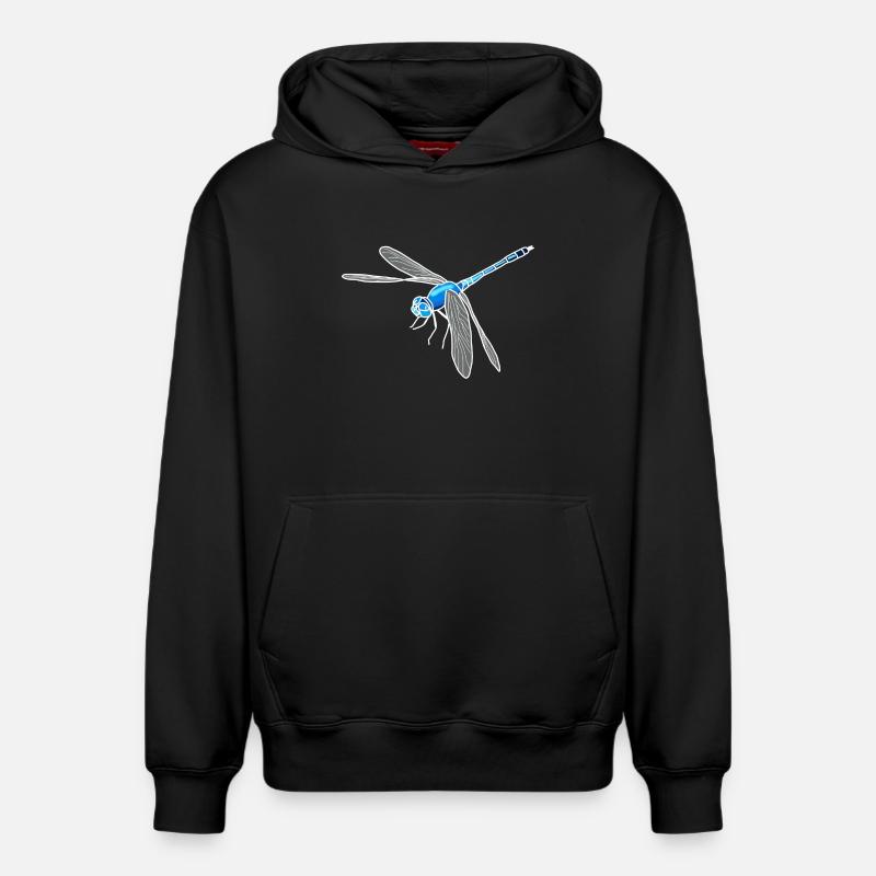 Libellule - Sweat à capuche unisexe décontracté en coton biologique – de SPREAD - noir
