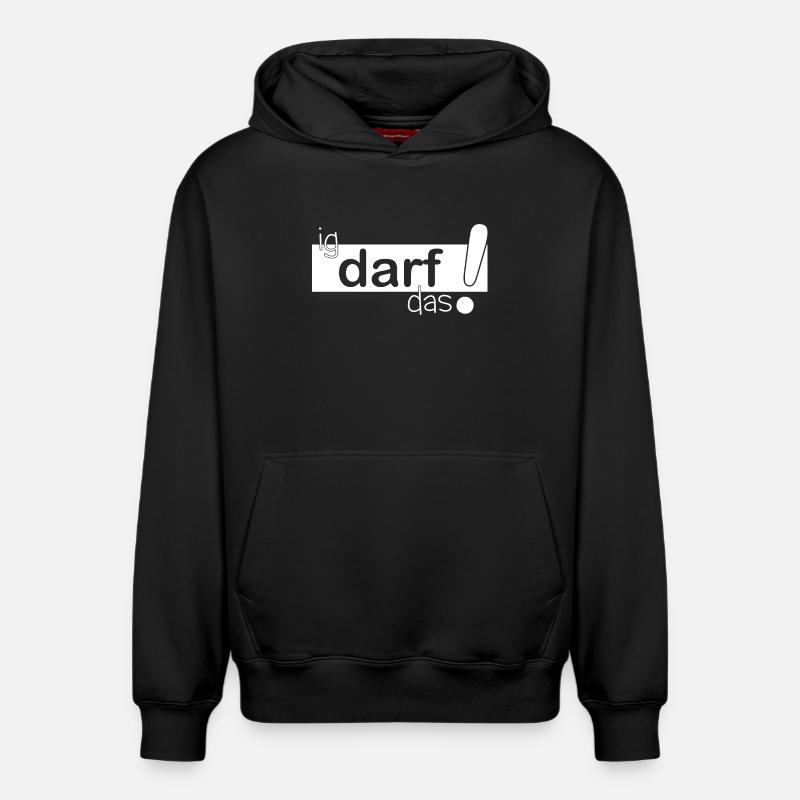 ig darf das! - Relaxed Unisex Organic Hoodie – von SPREAD - Schwarz