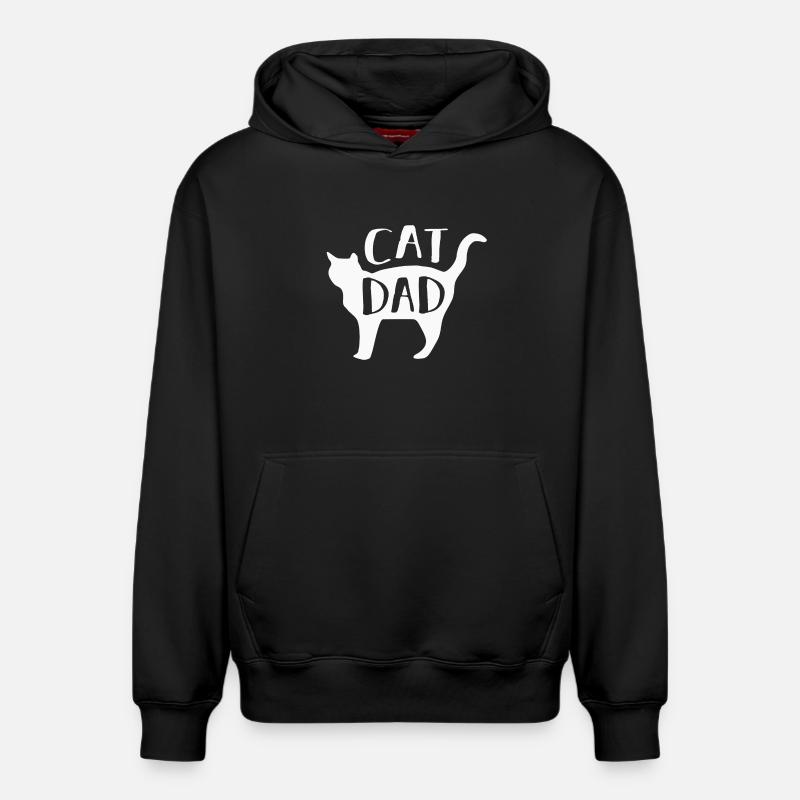 Chats Chats - Sweat à capuche unisexe décontracté en coton biologique – de SPREAD - noir