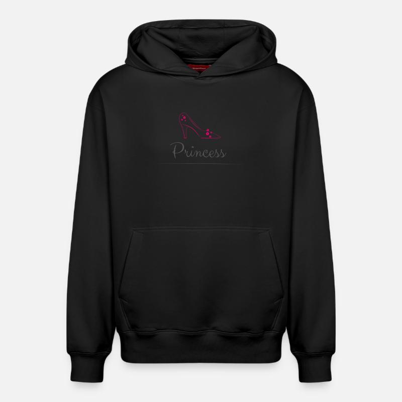Princesse - Sweat à capuche unisexe décontracté en coton biologique – de SPREAD - noir