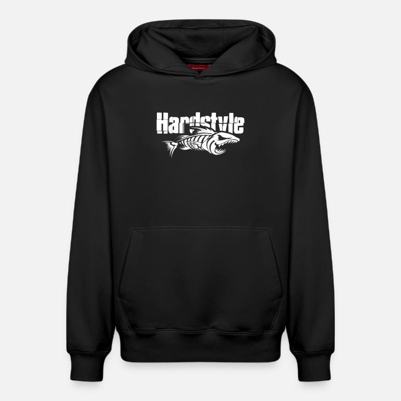 Hardstyle - Sweat à capuche unisexe décontracté en coton biologique – de SPREAD - noir