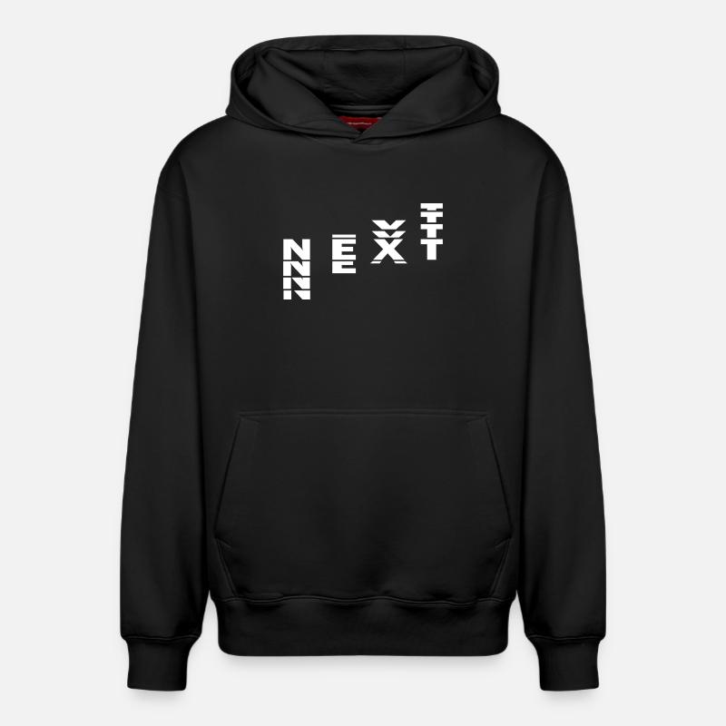 PROCHAIN - Sweat à capuche unisexe décontracté en coton biologique – de SPREAD - noir