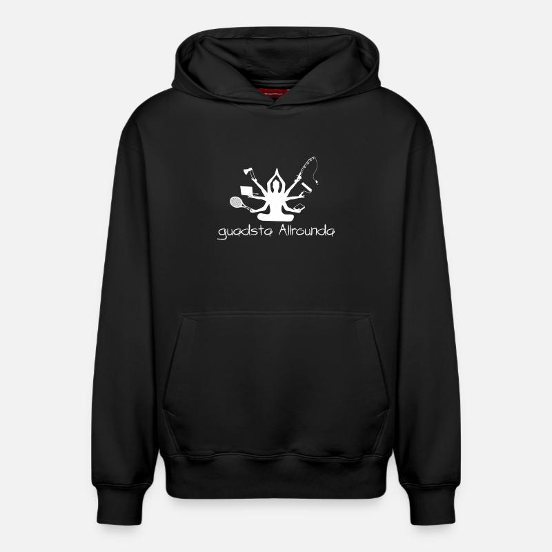 guadsta Allrounda - meilleur polyvalent, dialecte - Sweat à capuche unisexe décontracté en coton biologique – de SPREAD - noir