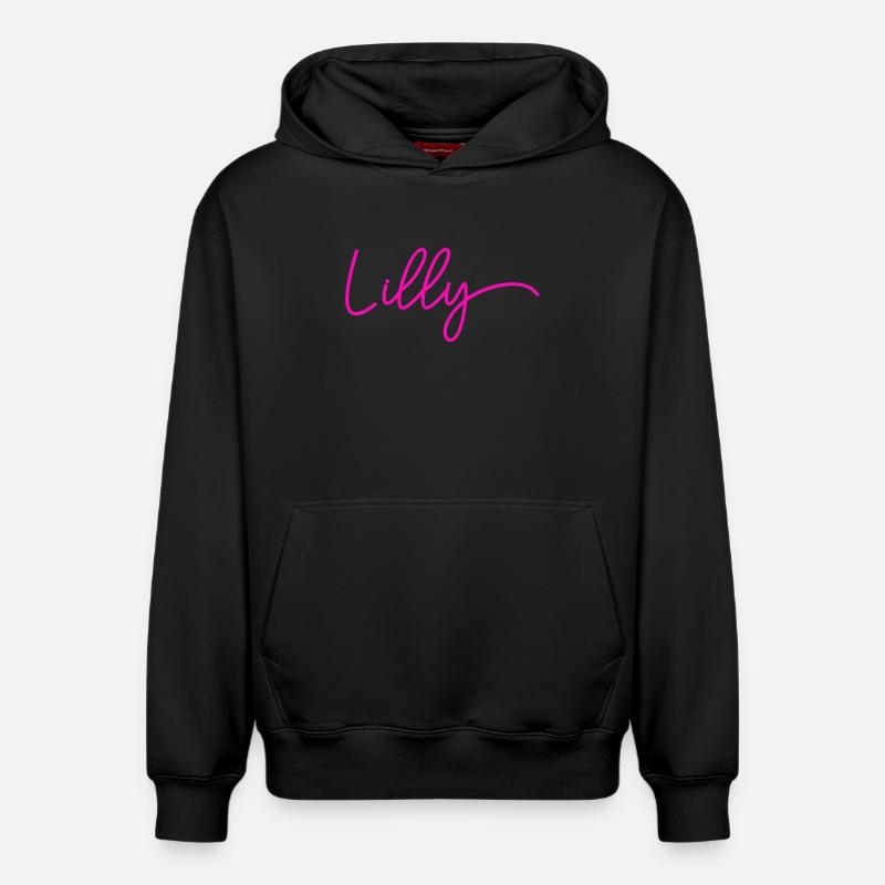 Lilly - Sweat à capuche unisexe décontracté en coton biologique – de SPREAD - noir