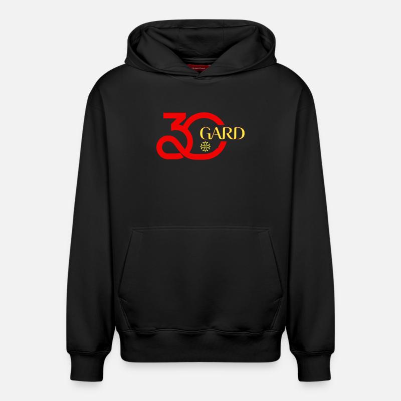 Gard - Sweat à capuche unisexe décontracté en coton biologique – de SPREAD - noir