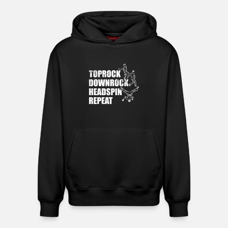 Breakdance Techniken - Relaxed Unisex Organic Hoodie – von SPREAD - Schwarz