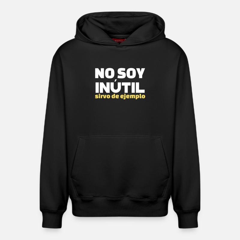 No Soy Inutil Servo de Ejemplo - Relaxed Unisex Organic Hoodie – von SPREAD - Schwarz