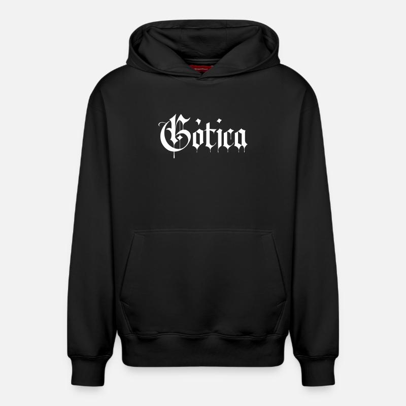 Gothique - Sweat à capuche unisexe décontracté en coton biologique – de SPREAD - noir