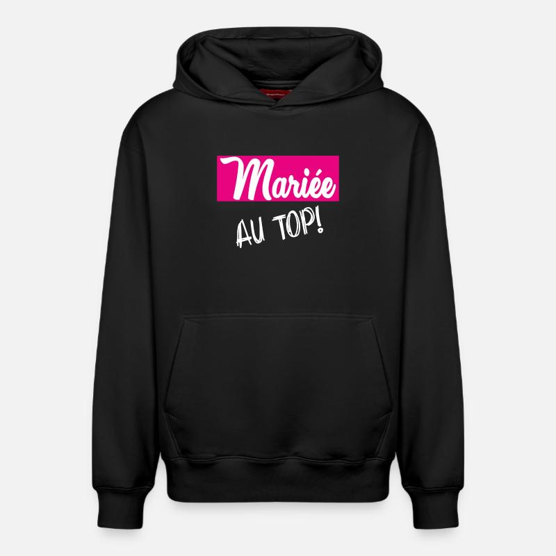 MARIEE - Sweat à capuche unisexe décontracté en coton biologique – de SPREAD - noir