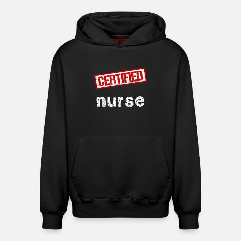 Infirmier - Sweat à capuche unisexe décontracté en coton biologique – de SPREAD - noir