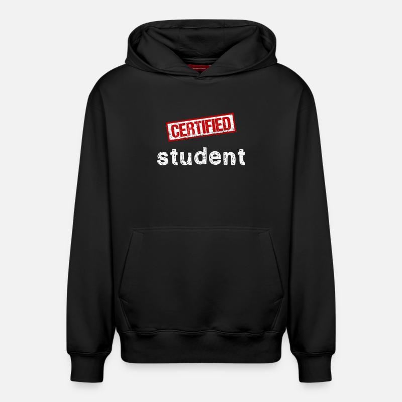 Étudiant - Sweat à capuche unisexe décontracté en coton biologique – de SPREAD - noir