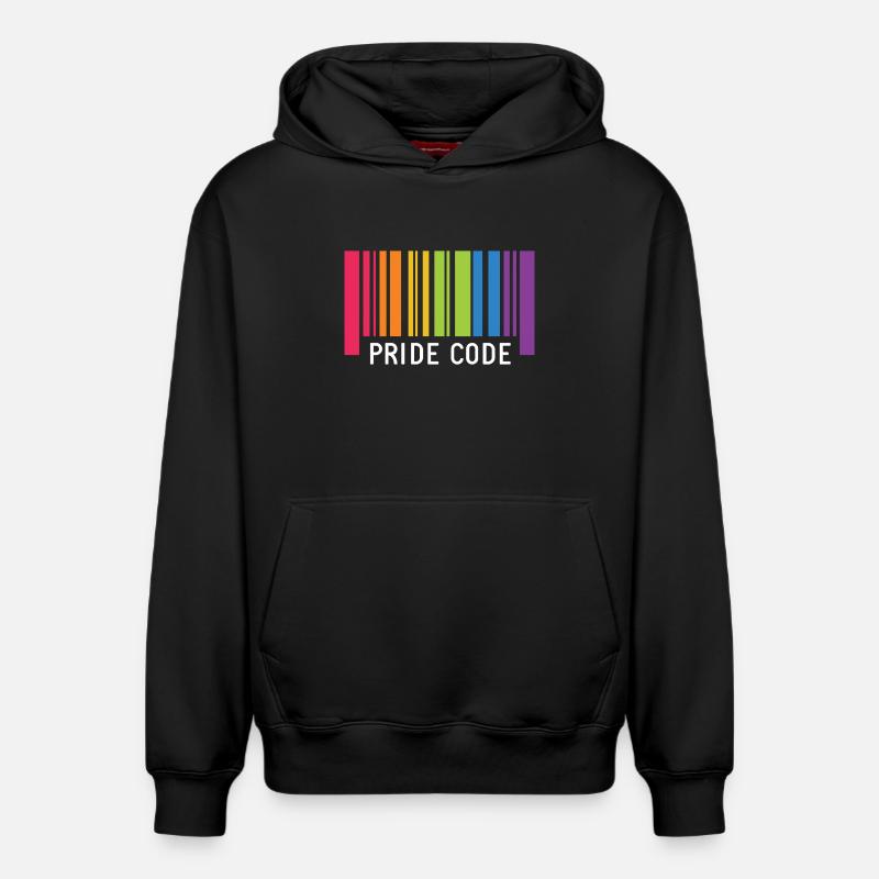 LGBT Pride Monat - Pride Code - Relaxed Unisex Organic Hoodie – von SPREAD - Schwarz