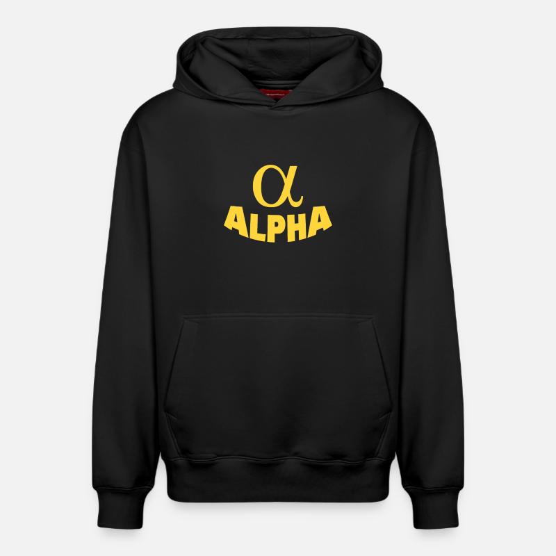 ALPHA - Sweat à capuche unisexe décontracté en coton biologique – de SPREAD - noir