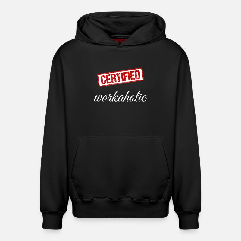 Bourreau de travail - Sweat à capuche unisexe décontracté en coton biologique – de SPREAD - noir
