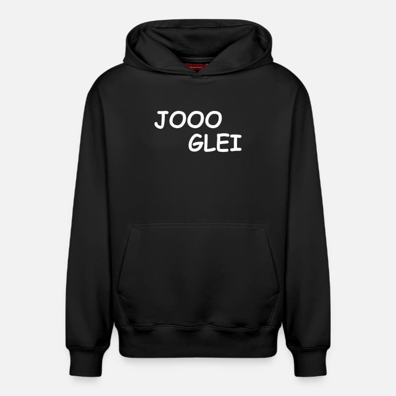 JOOO GLEI - Sweat à capuche unisexe décontracté en coton biologique – de SPREAD - noir
