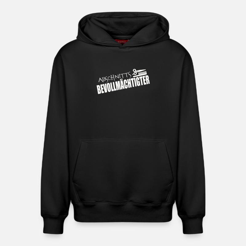 REPRÉSENTANT DE SECTION - Sweat à capuche unisexe décontracté en coton biologique – de SPREAD - noir