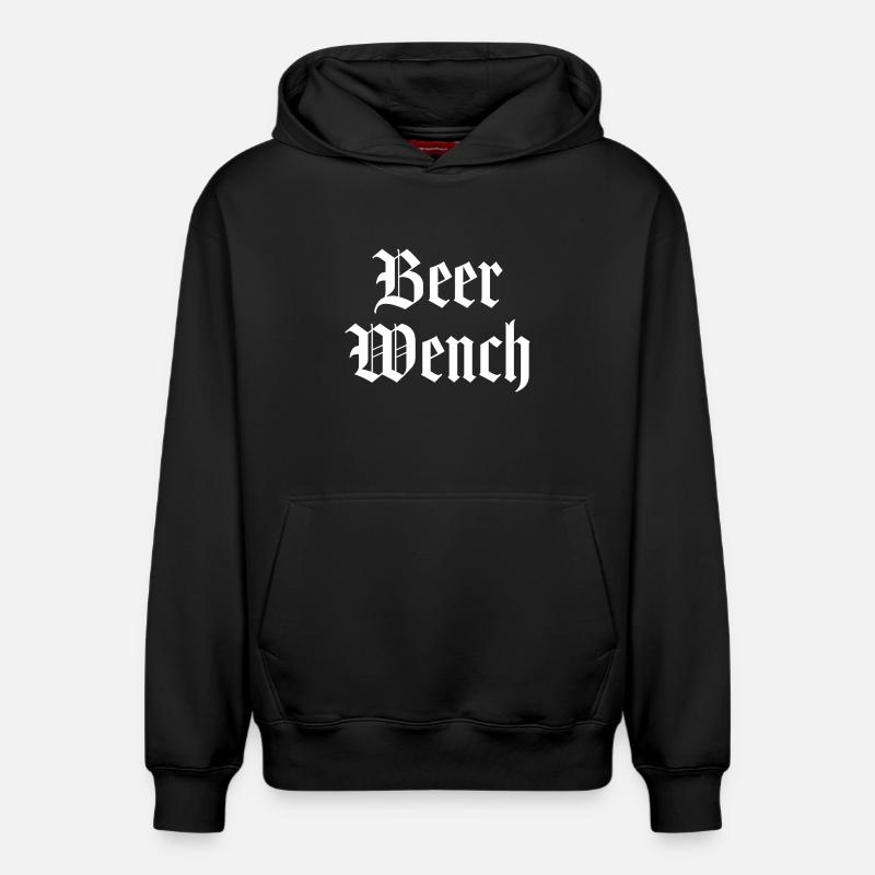 Bière Wench - Sweat à capuche unisexe décontracté en coton biologique – de SPREAD - noir