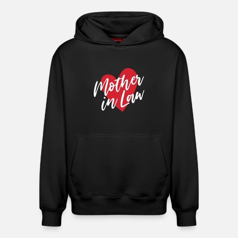 belle-mère - Sweat à capuche unisexe décontracté en coton biologique – de SPREAD - noir