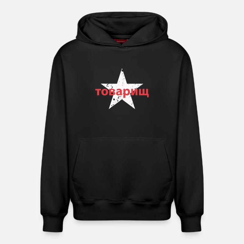 товарищ - Sweat à capuche unisexe décontracté en coton biologique – de SPREAD - noir