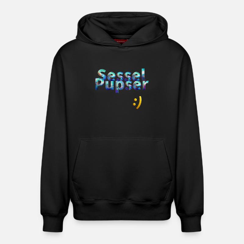 Fauteuil pet - Sweat à capuche unisexe décontracté en coton biologique – de SPREAD - noir