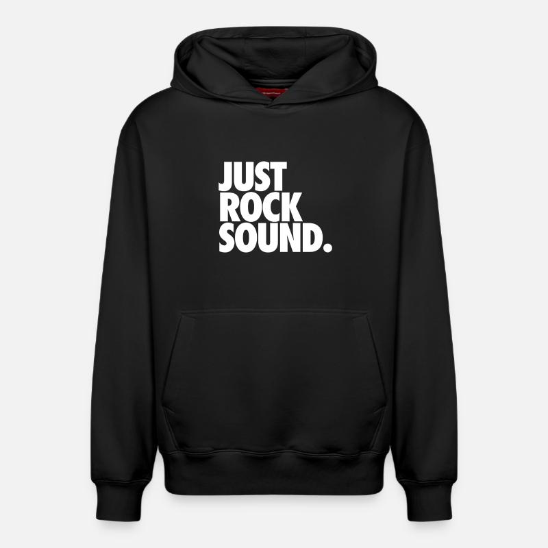Juste du son rock - Sweat à capuche unisexe décontracté en coton biologique – de SPREAD - noir