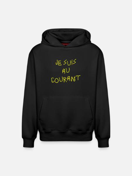 I KNOW ABOUT IT! - Relaxed Unisex Organic Hoodie – by SPREAD - black