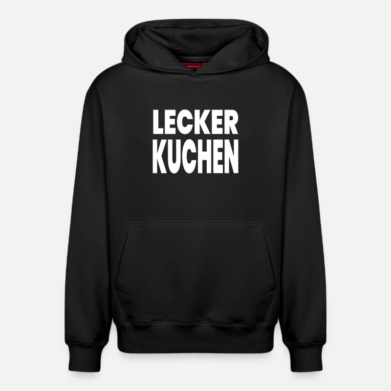Gâteau - Sweat à capuche unisexe décontracté en coton biologique – de SPREAD - noir