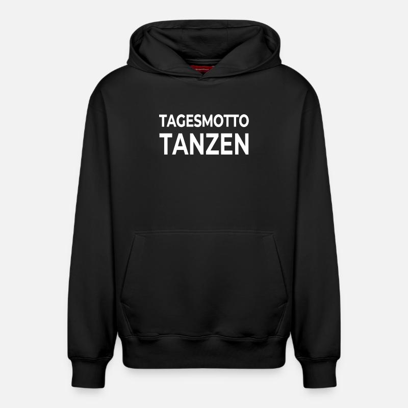 Danser - Sweat à capuche unisexe décontracté en coton biologique – de SPREAD - noir